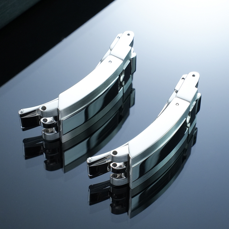 Replacement 18mm Steel Deployant Clasp for Tudor Black Bay 1958 – T-Fit Micro-Adjust Folding Buckle.