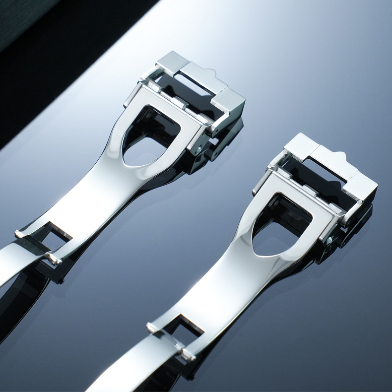 Replacement 18mm Steel Deployant Clasp for Tudor Black Bay 1958 – T-Fit Micro-Adjust Folding Buckle.