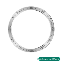 Silver Ring Gray Font Style A