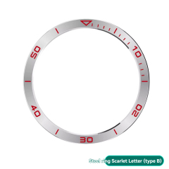 Silver Ring Red Font Style B