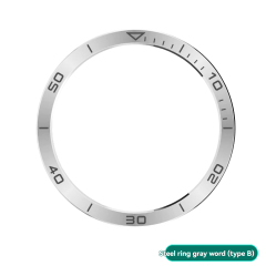 Silver Ring Gray Font Style B