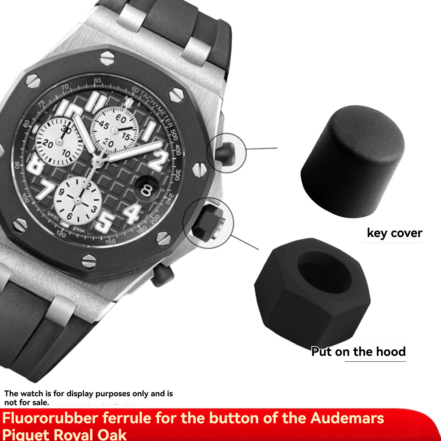 Replacement FKM Rubber Crown & Pusher Cover for AP Royal Oak Offshore