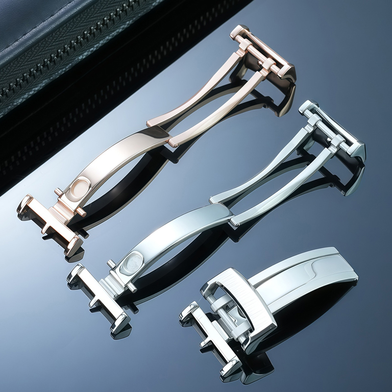 Replacement Solid Steel Deployant Clasp for Glashütte Original