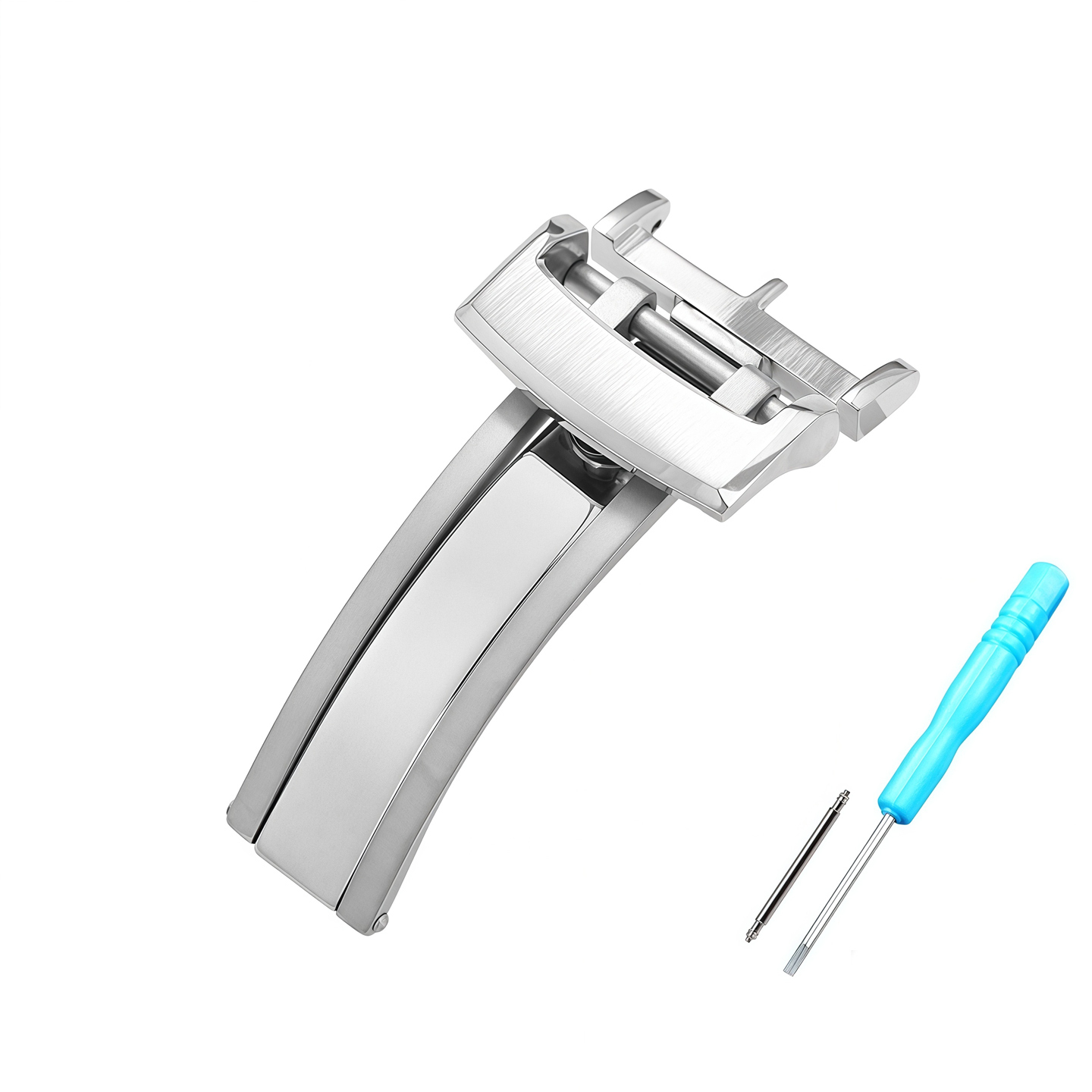 Replacement Solid Steel Deployant Clasp for Glashütte Original
