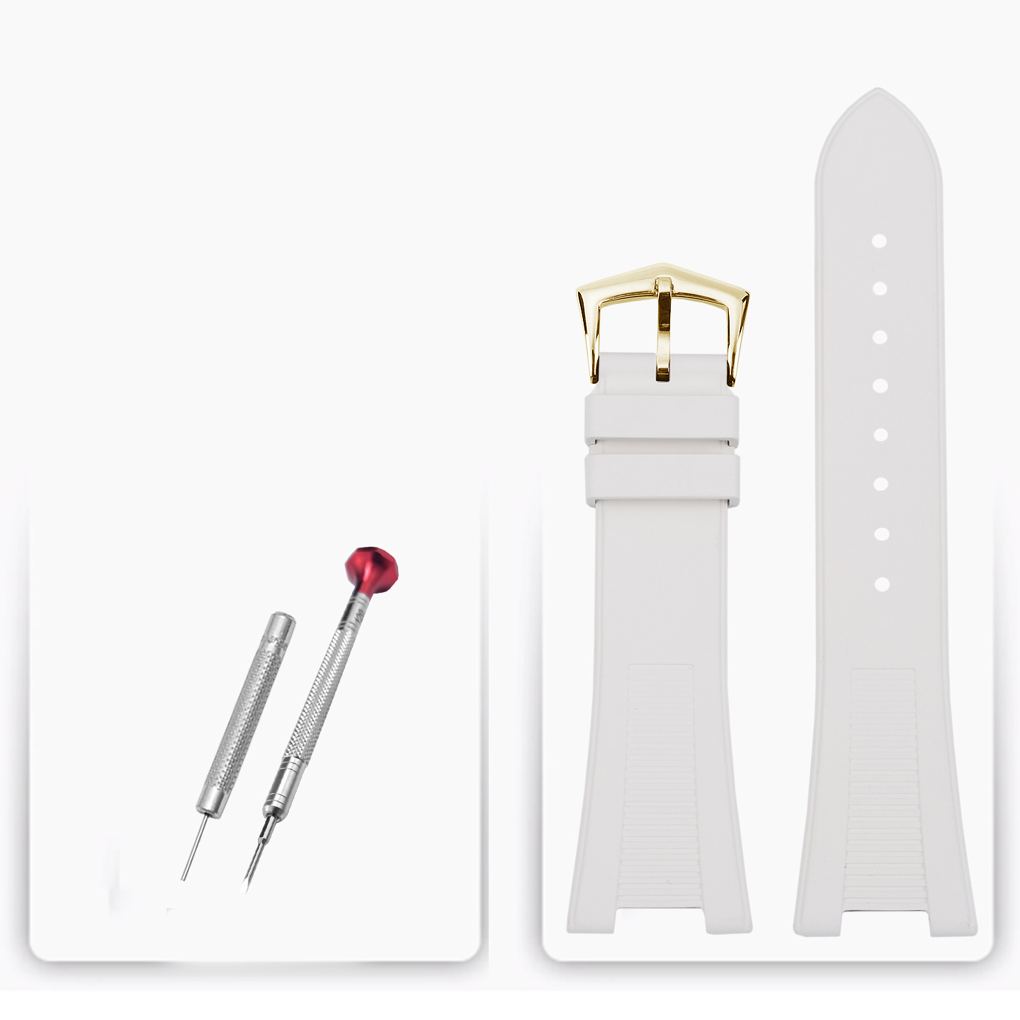 Watch strap length shown laid out