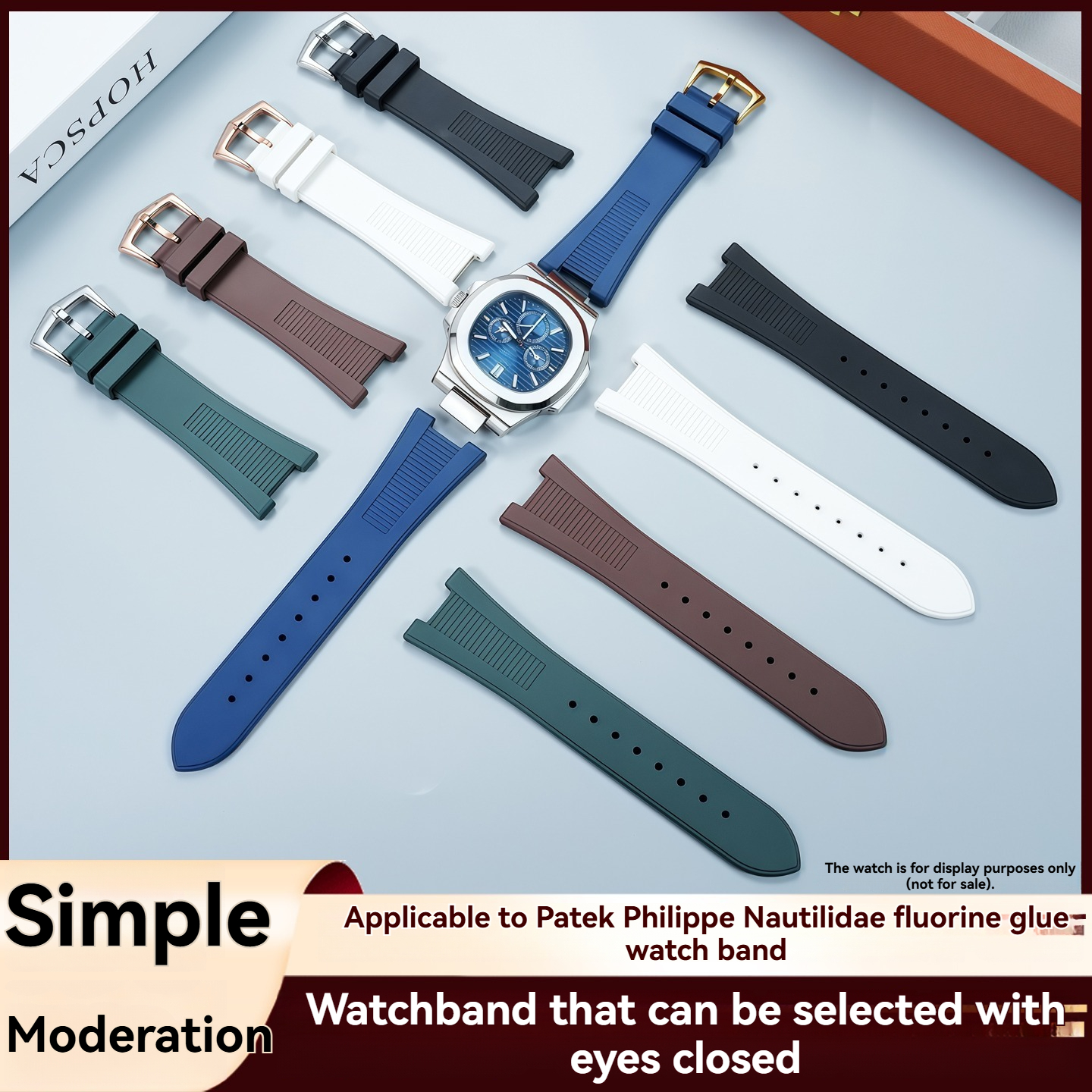 Watch strap shown against a plain background
