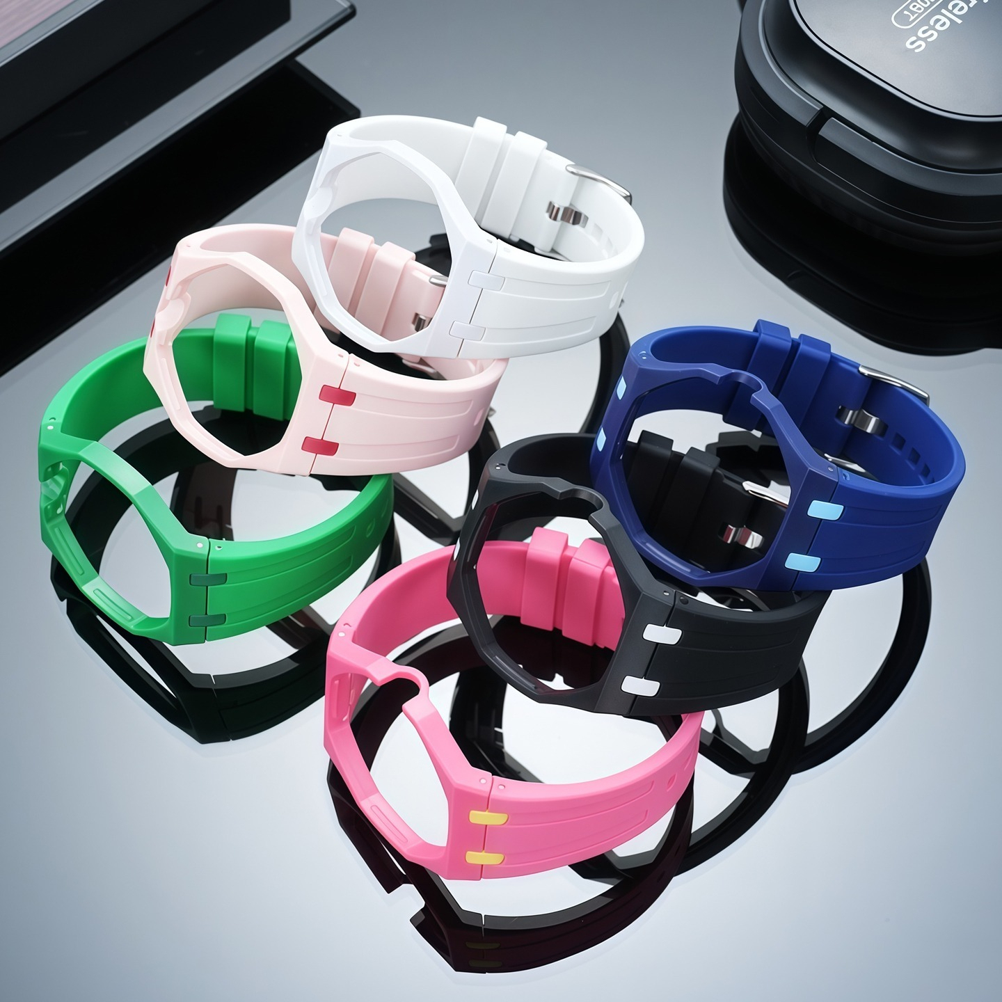 Replacement Silicone Case Strap for Swatch x AP Royal Pop