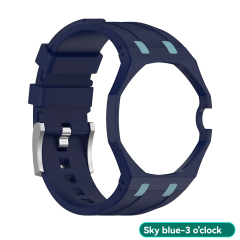 Dark Blue Sky Blue - 3 O'clock Crown