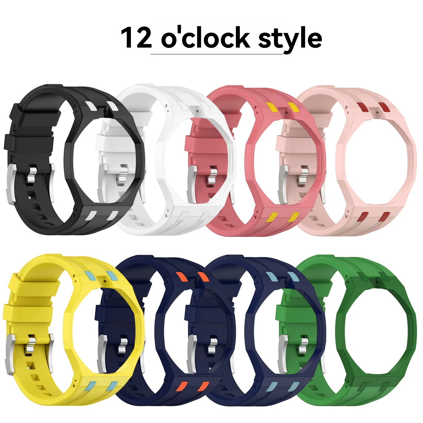 Replacement Silicone Case Strap for Swatch x AP Royal Pop