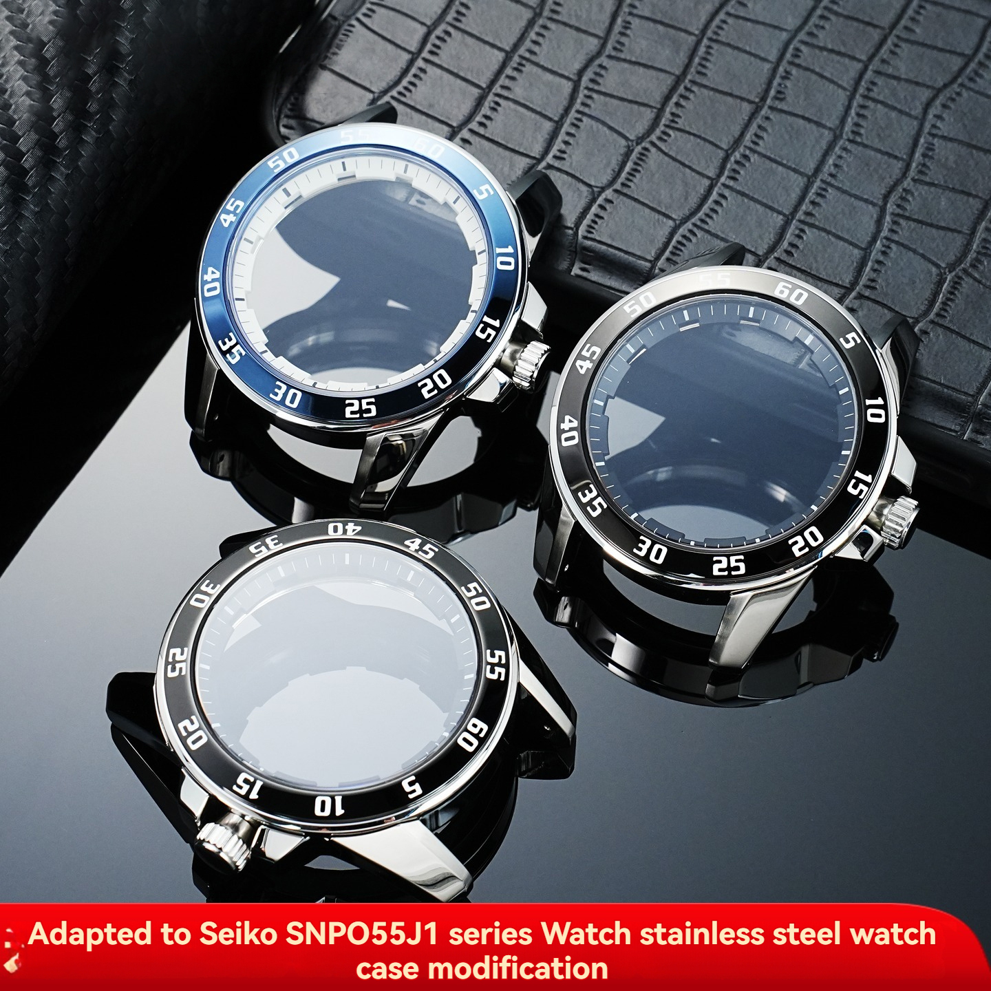 Replacement   Stainless Steel Case for Seiko Sportura SNPO55J1