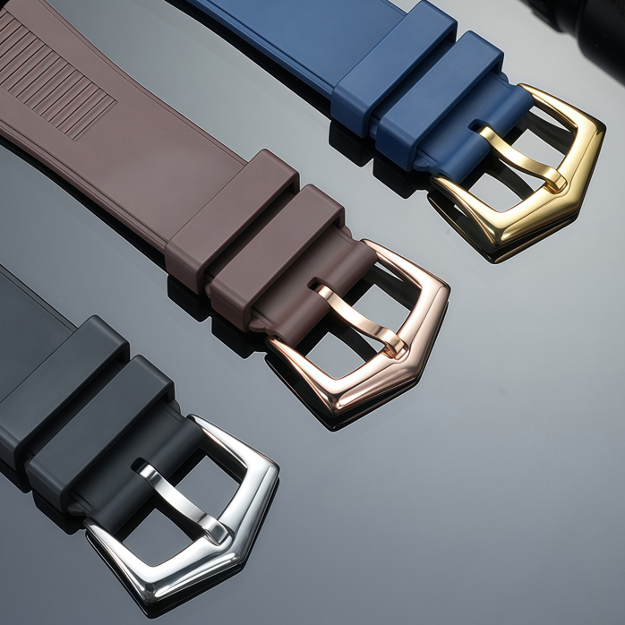 Replacement Notched FKM Rubber Strap for Patek Philippe Nautilus 5711/5712/5726/5980