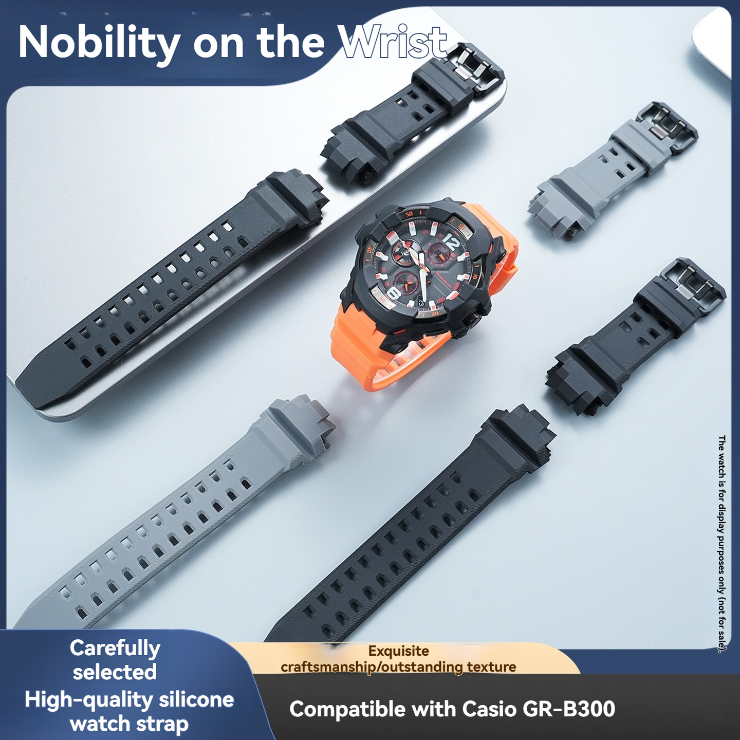 Replacement   Silicone Strap for Casio GR-B300