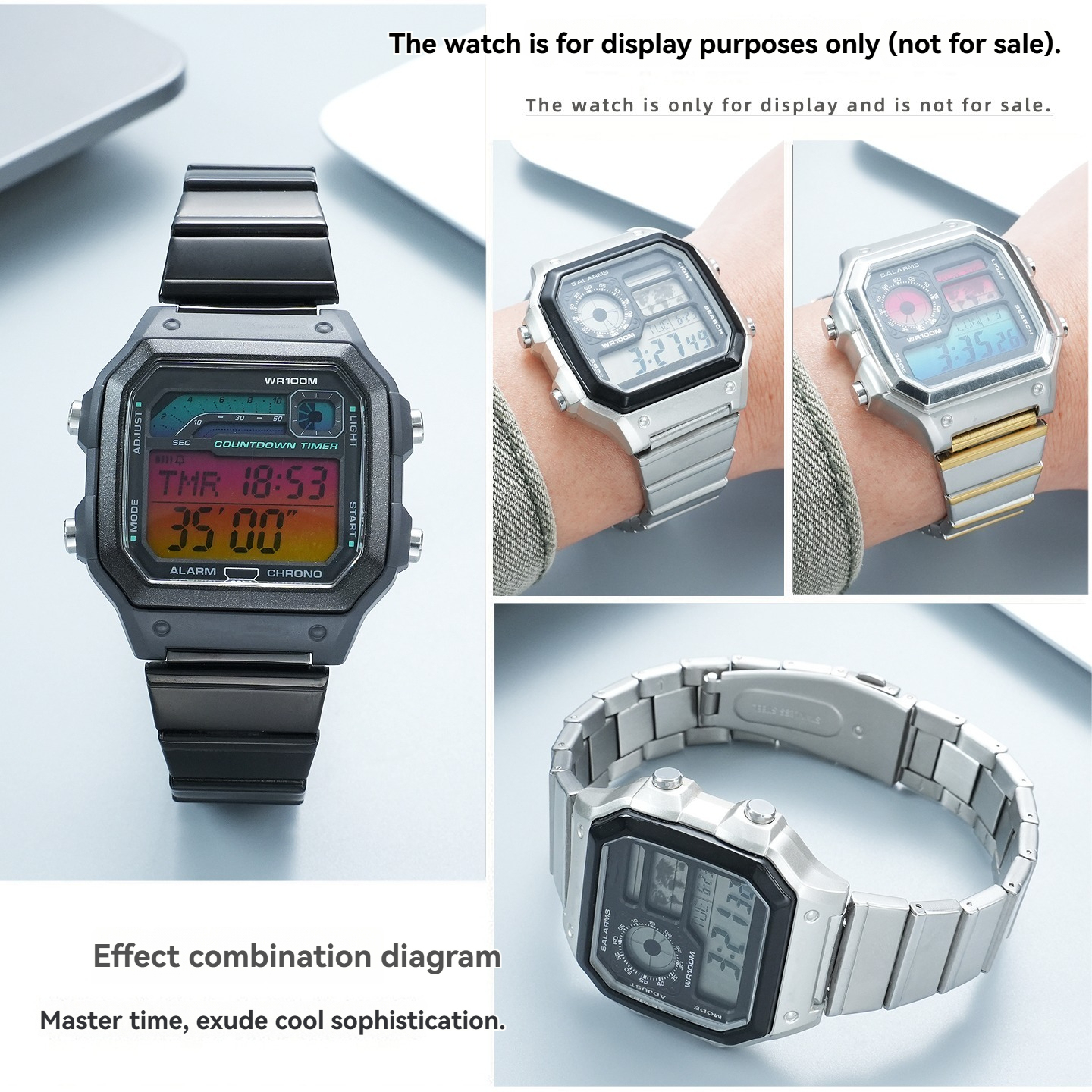 Replacement Full Metal Mod Kit for Casio AE-1200/AE-1300