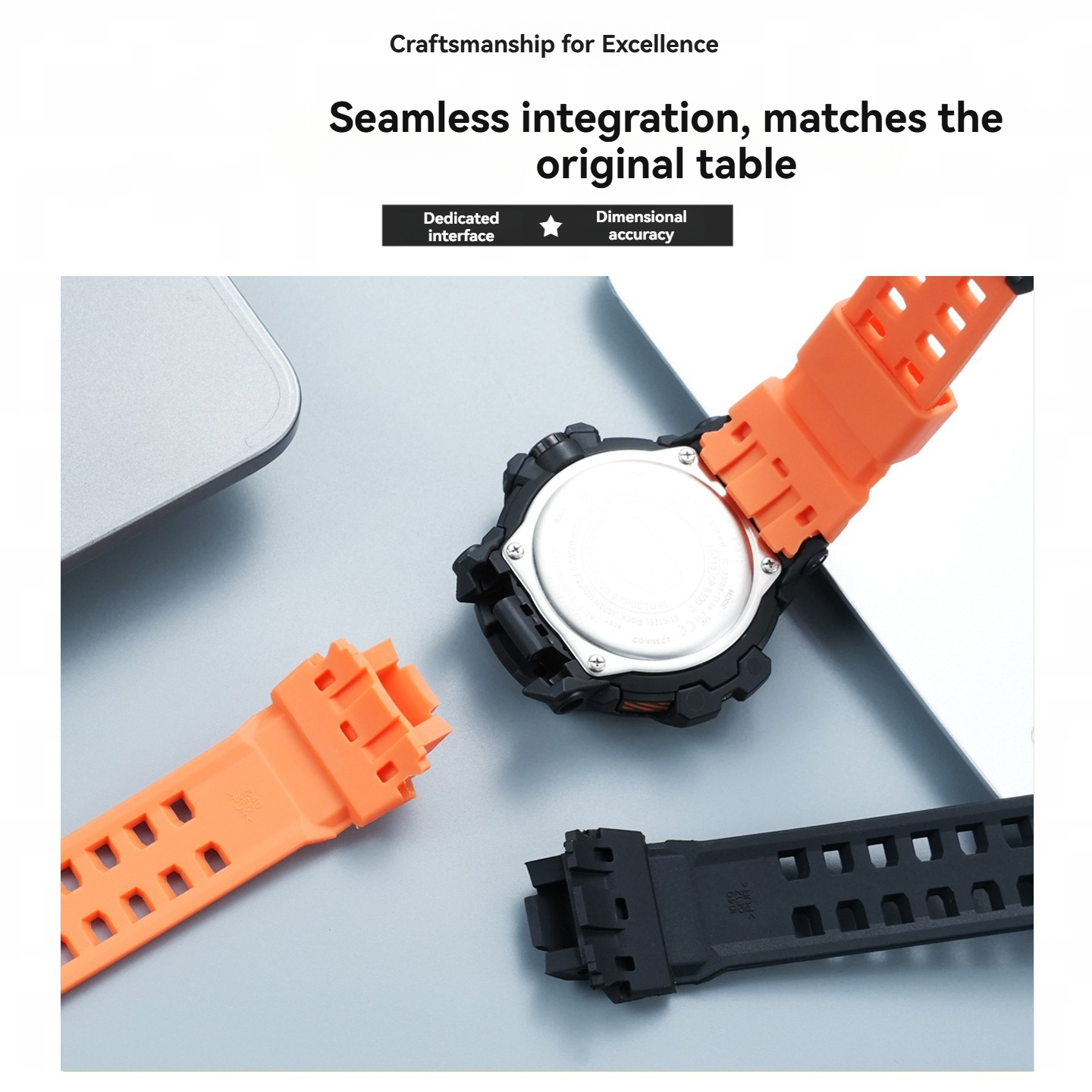 Replacement   Silicone Strap for Casio GR-B300