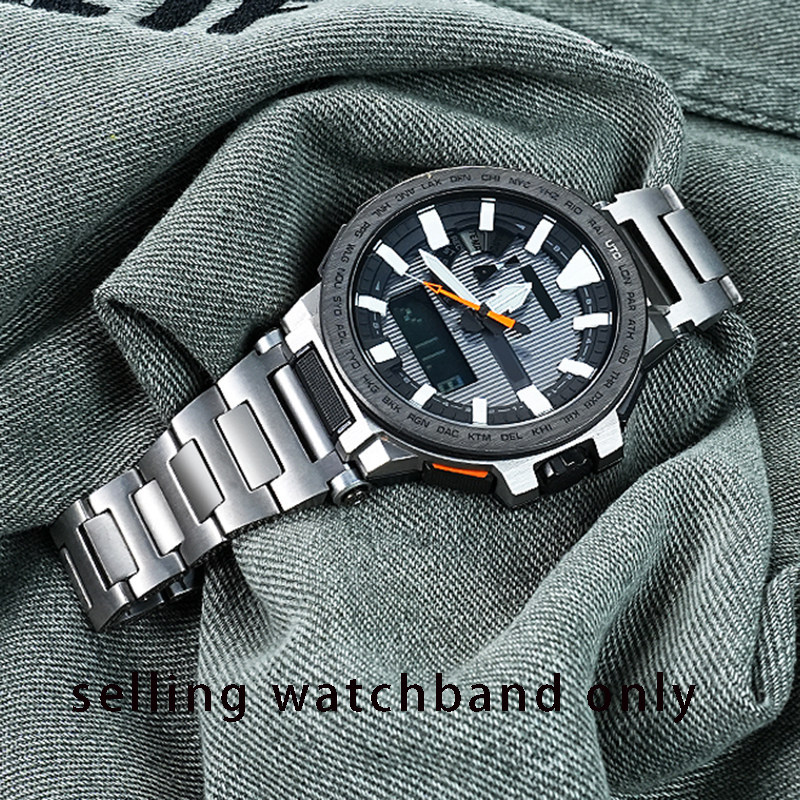 Replacement Titanium Bracelet for Casio Protrek PRX-8000T/YT