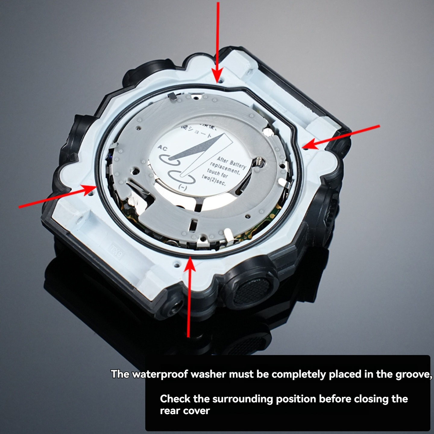 Replacement Waterproof Case Back Gasket for Casio G-SHOCK