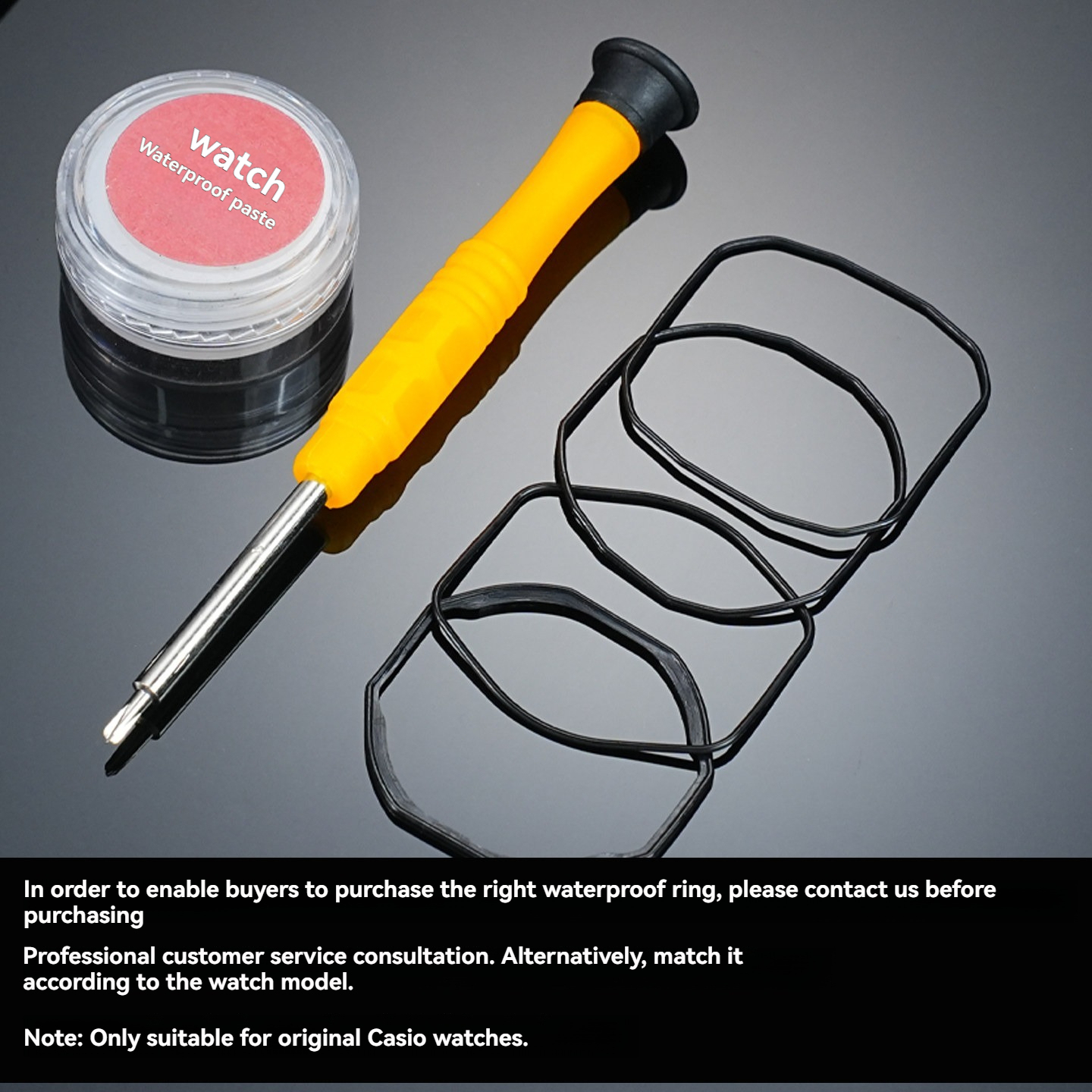 Replacement Waterproof Case Back Gasket for Casio G-SHOCK