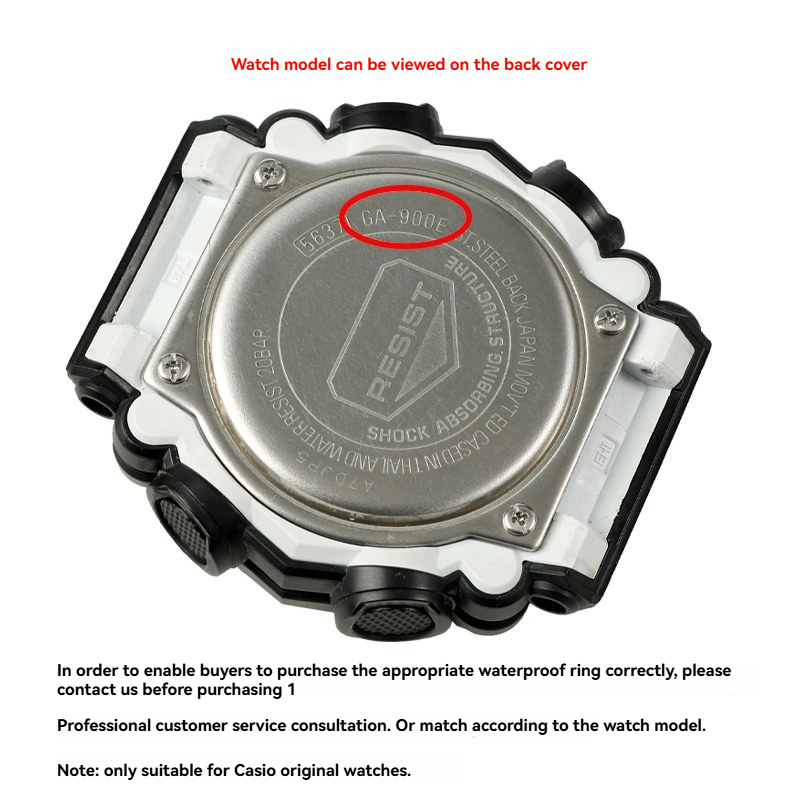Replacement Waterproof Case Back Gasket for Casio G-SHOCK