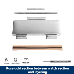 Silver rose gold