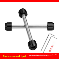 Black screw rod 2pcs