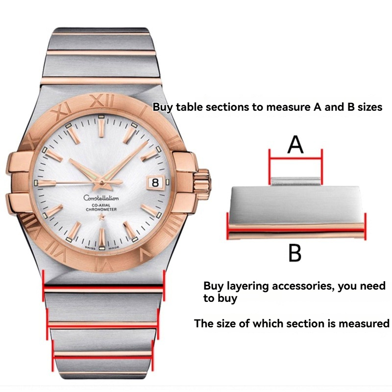 Replacement Steel Bracelet Link for Omega Constellation Double Eagle