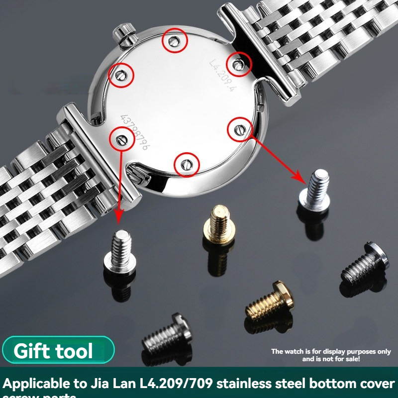 Replacement Caseback Screw Set for Longines L4 La Grande Classique