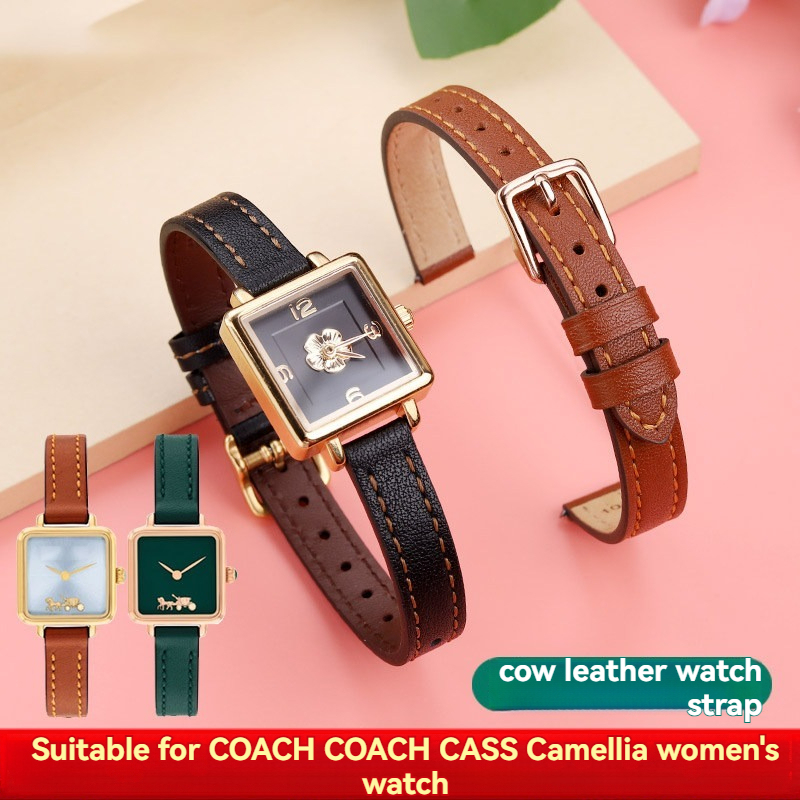 Replacement 10mm Leather Strap for COACH Cass Floral