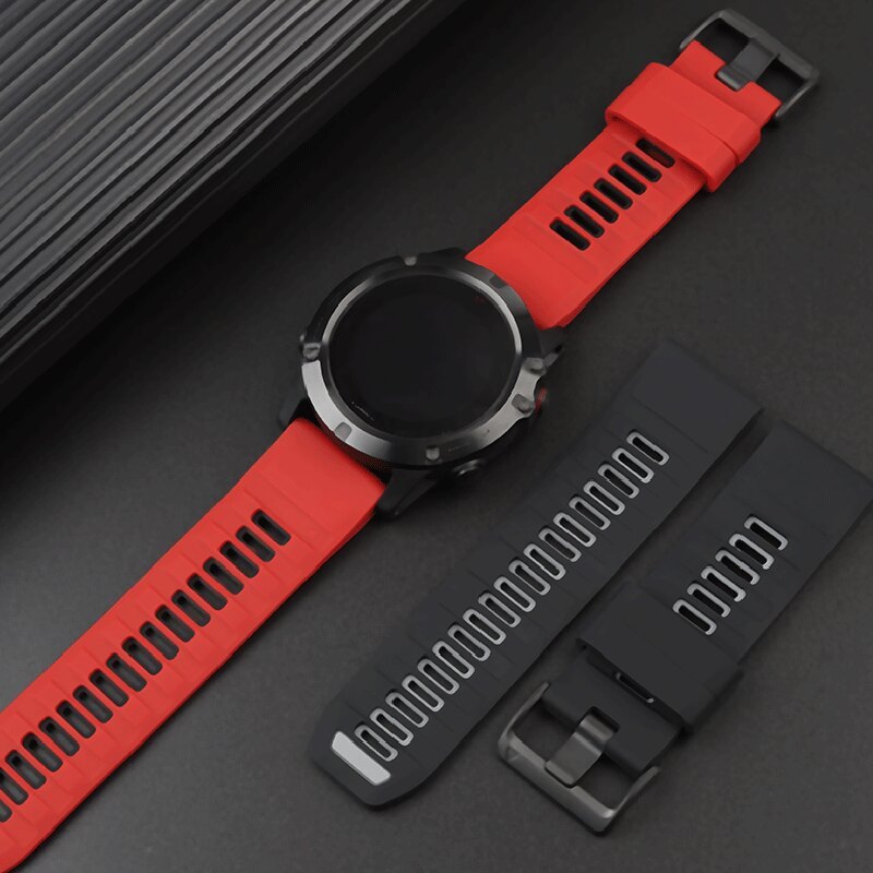 Replacement 22mm Silicone Strap for Garmin Fenix 7/6/Epix Pro/MARQ
