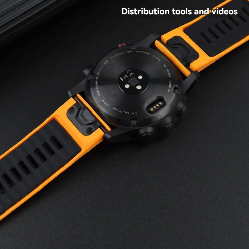 Replacement 22mm Silicone Strap for Garmin Fenix 7/6/Epix Pro/MARQ