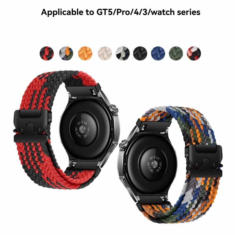 Replacement 22mm Woven Nylon Strap for Huawei GT5/GT5 Pro/GT4/GT3 Pro