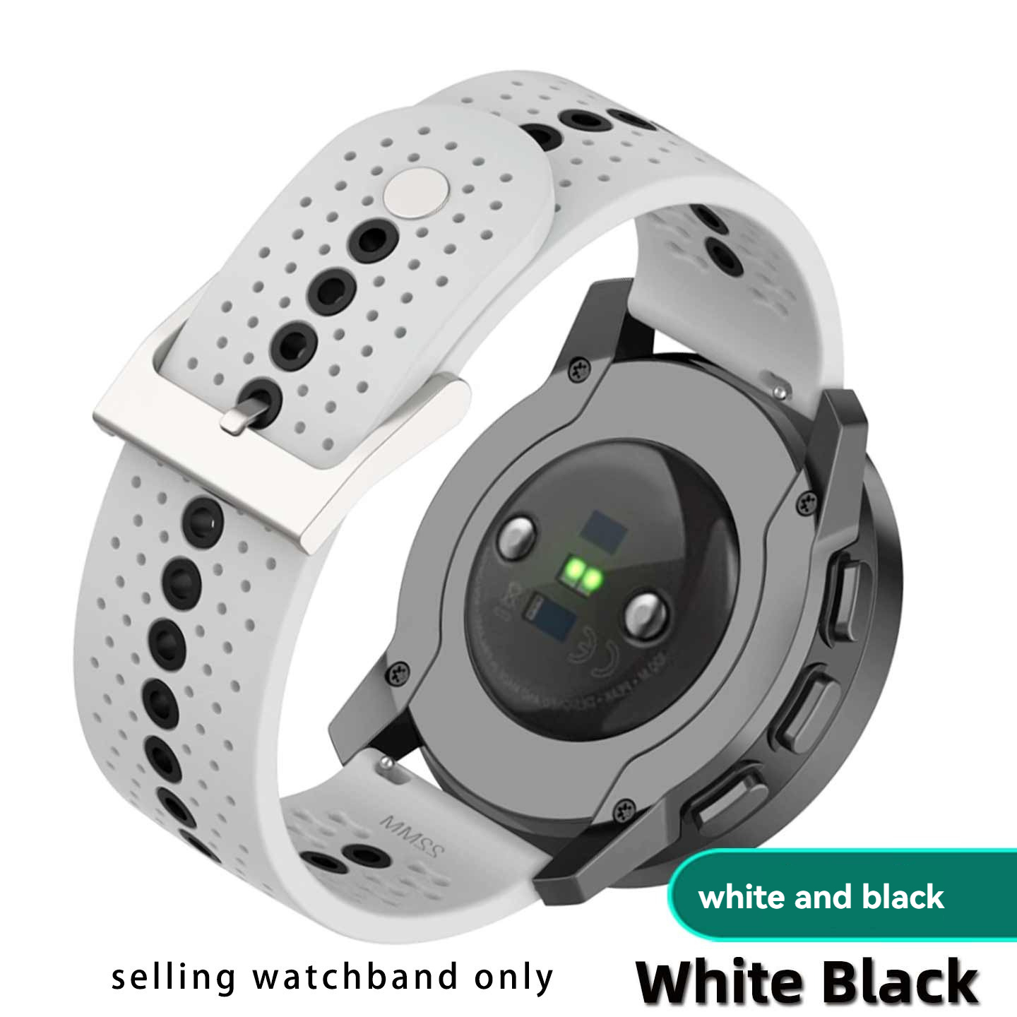 Replacement 22mm Silicone Strap for Suunto Vertical/9 Peak/Race S