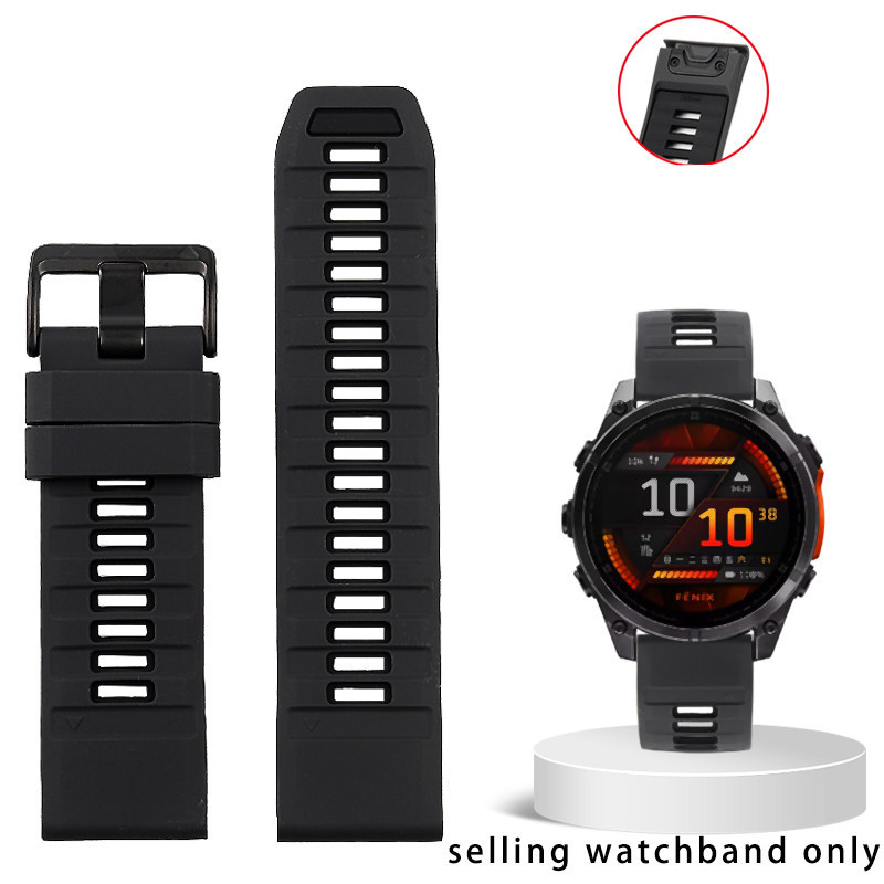 Replacement 22mm Silicone Strap for Garmin Fenix 7/6/Epix Pro/MARQ