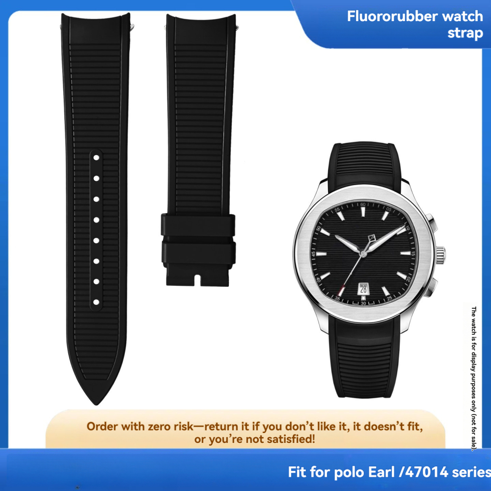 Replacement FKM Rubber Strap for Piaget Polo 42mm