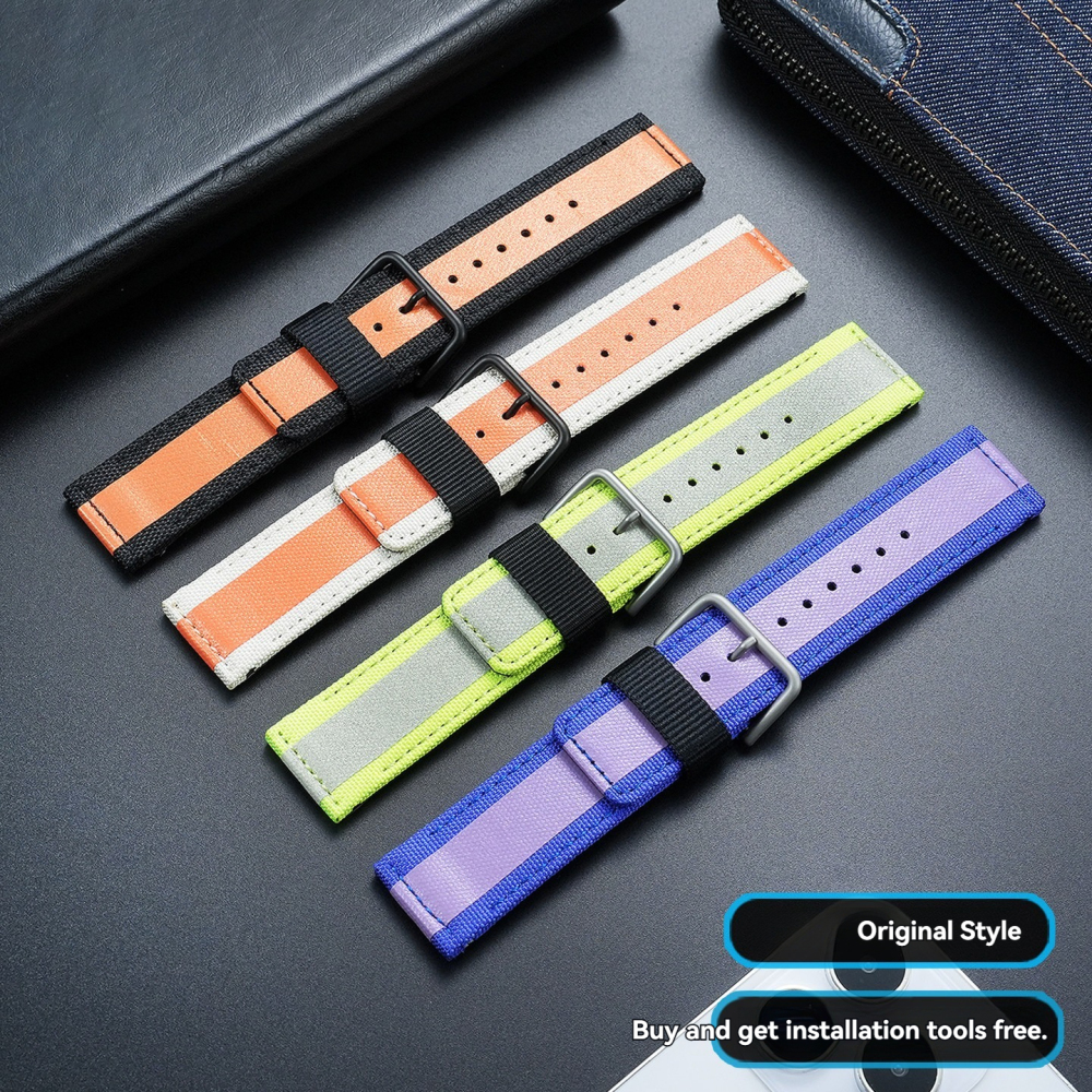 Replacement 24mm Canvas/Nylon Strap for Casio GA-900/GA-900TS