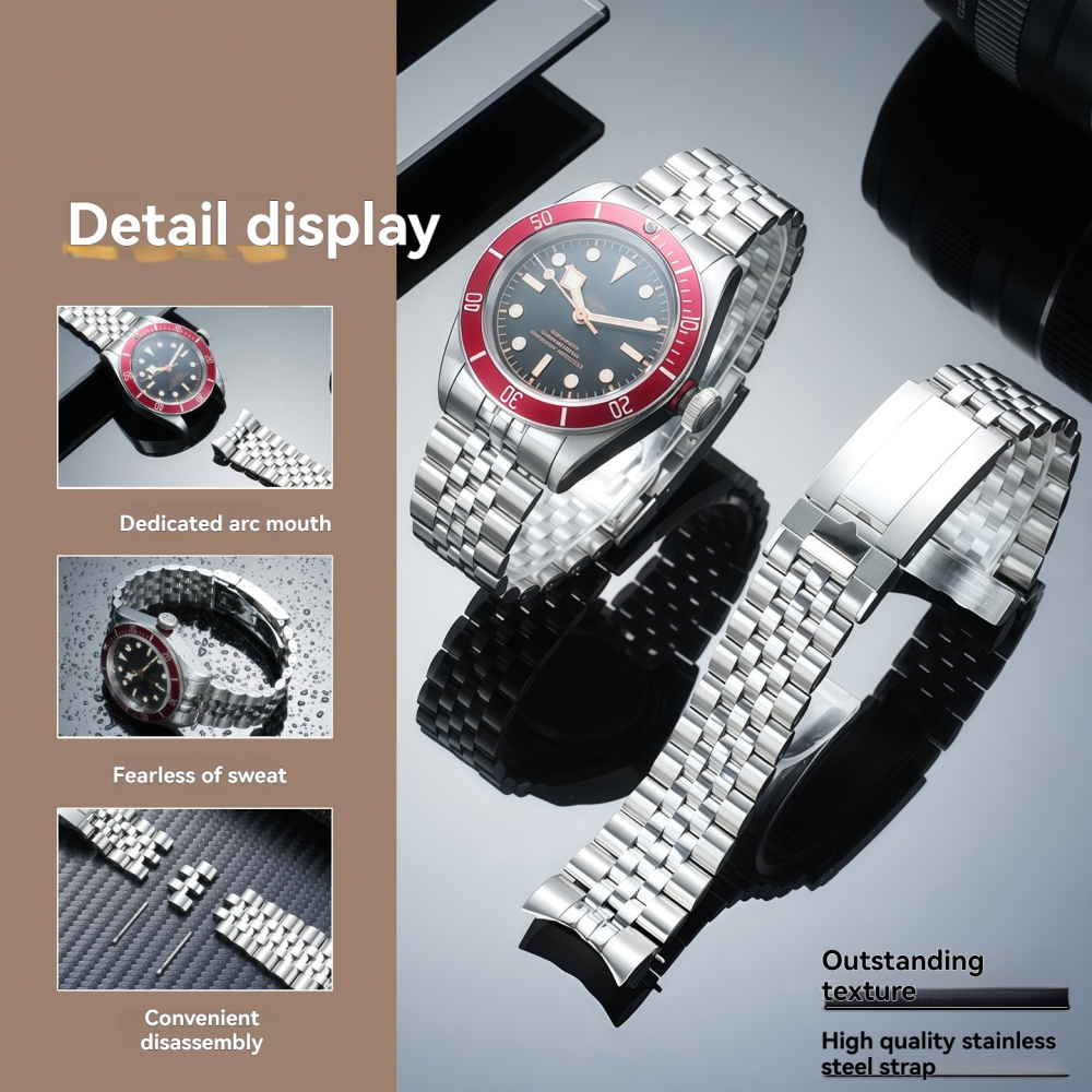 Replacement 22mm Stainless Steel Bracelet for Tudor Black Bay