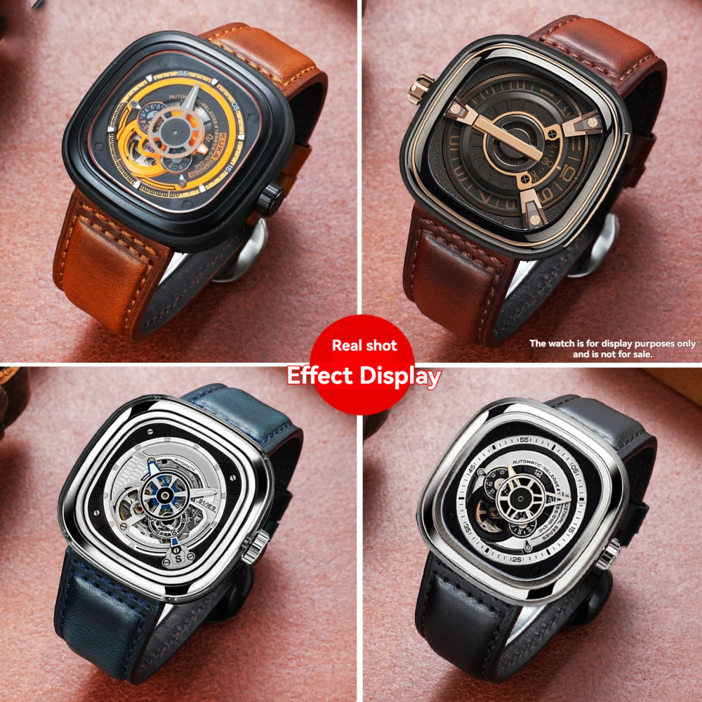 Replacement  26/28mm Vintage Leather Strap for SevenFriday P2/PS1/M2/Q2
