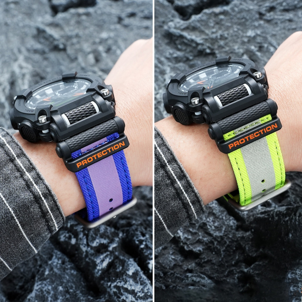 Replacement 24mm Canvas/Nylon Strap for Casio GA-900/GA-900TS