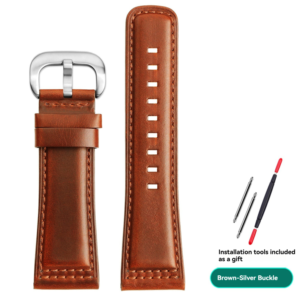 Replacement  26/28mm Vintage Leather Strap for SevenFriday P2/PS1/M2/Q2