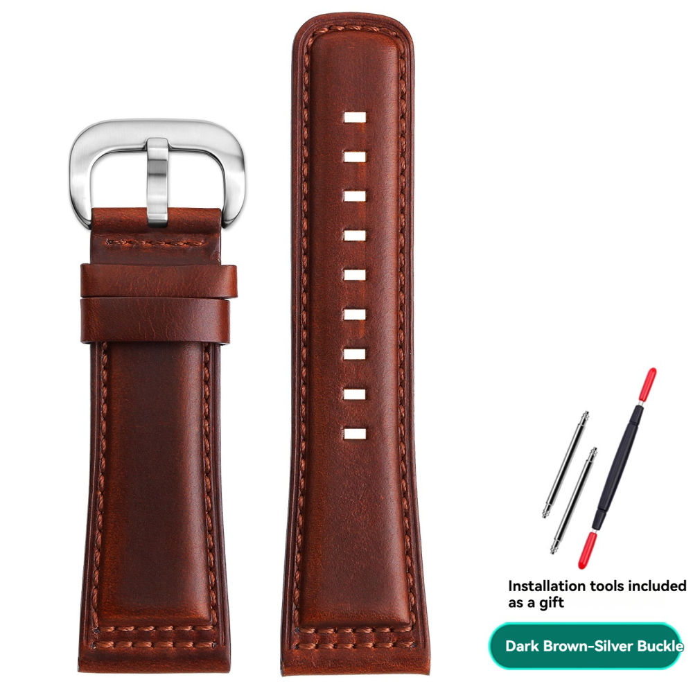Replacement  26/28mm Vintage Leather Strap for SevenFriday P2/PS1/M2/Q2