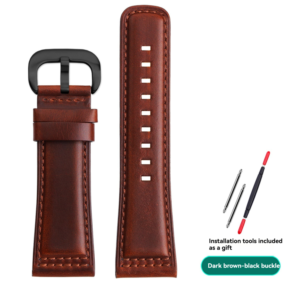 Replacement  26/28mm Vintage Leather Strap for SevenFriday P2/PS1/M2/Q2