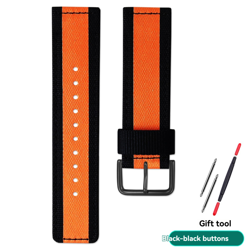 Replacement 24mm Canvas/Nylon Strap for Casio GA-900/GA-900TS