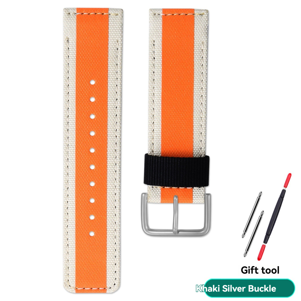 Replacement 24mm Canvas/Nylon Strap for Casio GA-900/GA-900TS