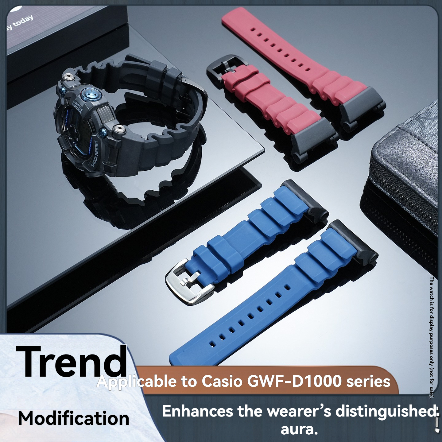 Replacement FKM Rubber Strap for Casio Frogman GWF-D1000B