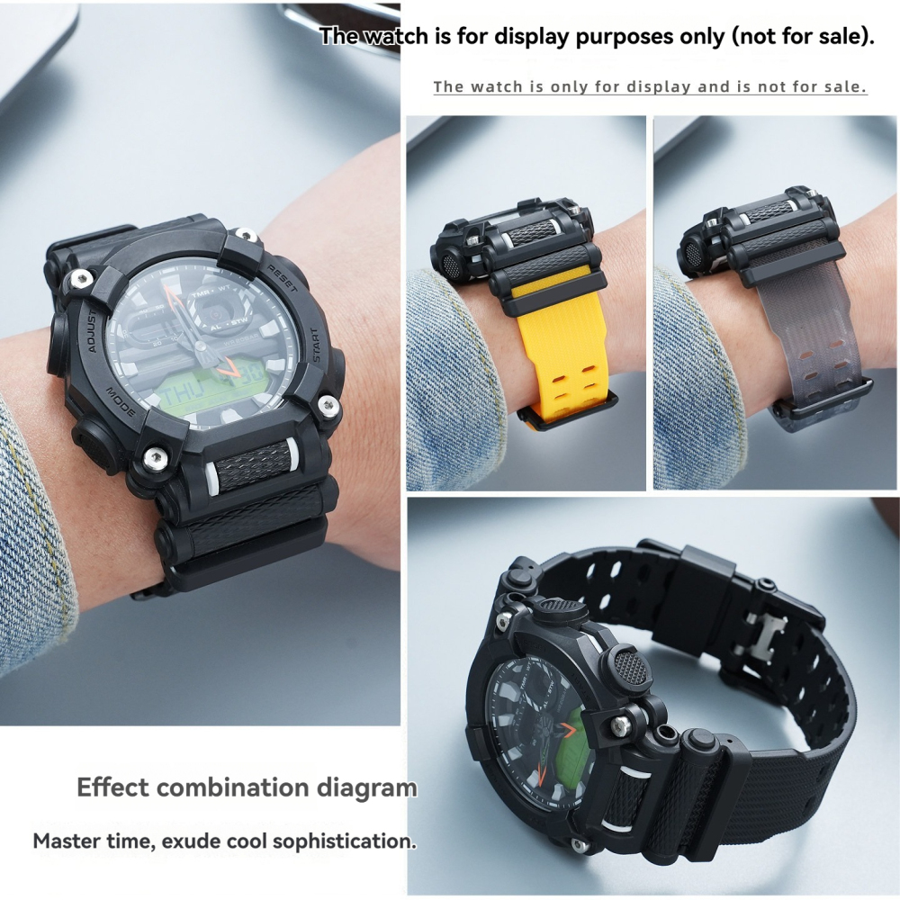 Replacement 24mm Resin Strap for Casio GA-900/GA-900SK