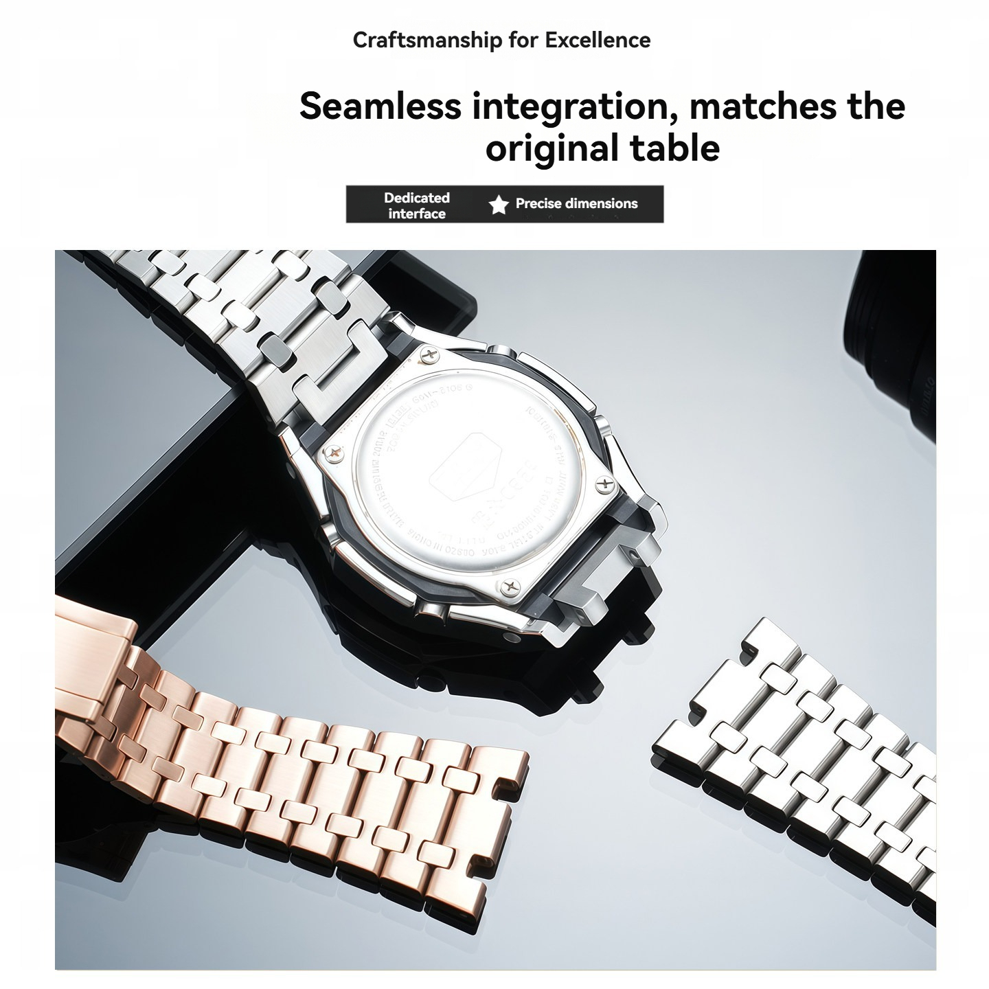 Replacement Full Metal Mod Kit for Casio GM-2100/GBM-2100