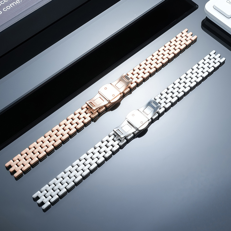 Replacement 12mm Notched Stainless Steel Bracelet for Emporio Armani AR-11354/AR-11355/AR-11706/AR-11707