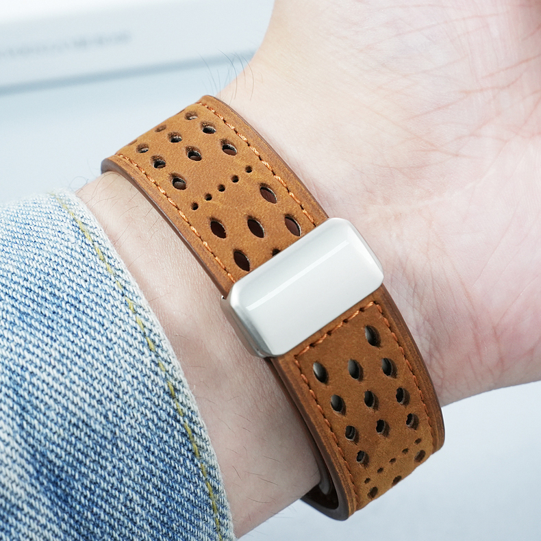 Replacement 22mm Leather Strap for Casio GA-2100/GA-2110