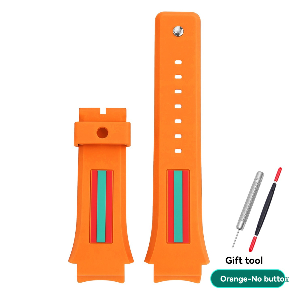 Replacement 21mm Silicone Strap for Gucci YA137.1/YA137.3
