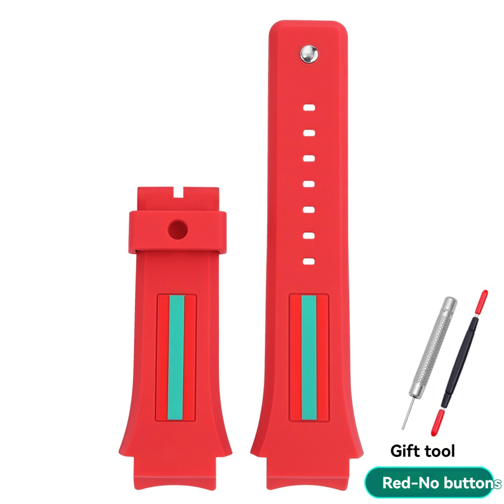 Replacement 21mm Silicone Strap for Gucci YA137.1/YA137.3