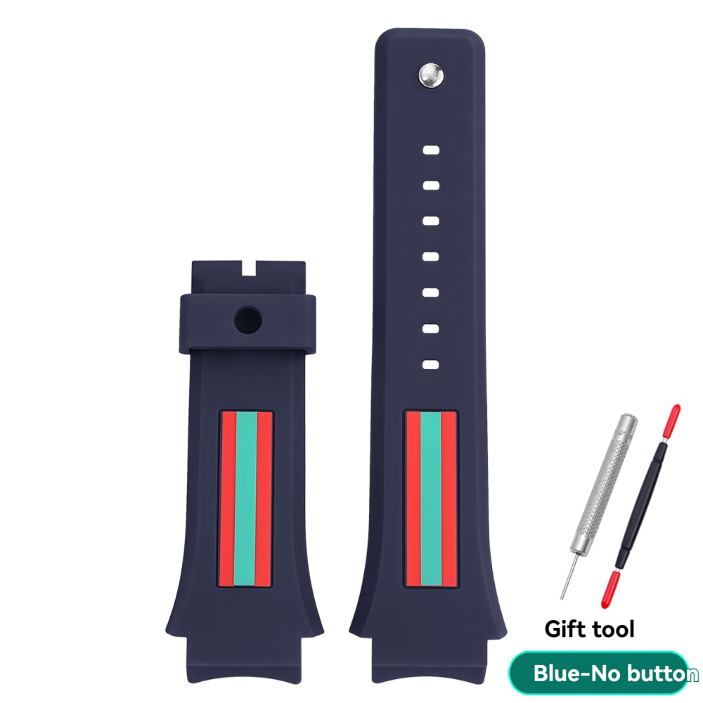 Replacement 21mm Silicone Strap for Gucci YA137.1/YA137.3